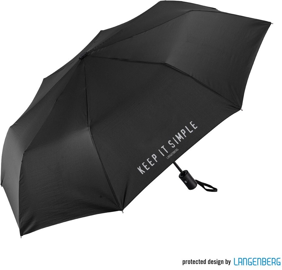 Taschenschirm SIMPLE | Schwarz