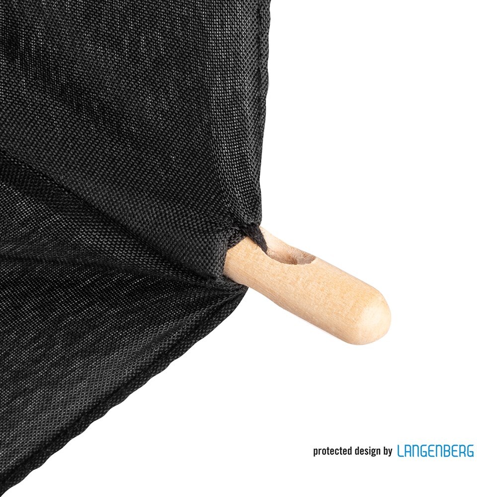 Stockschirm WOOD | Schwarz