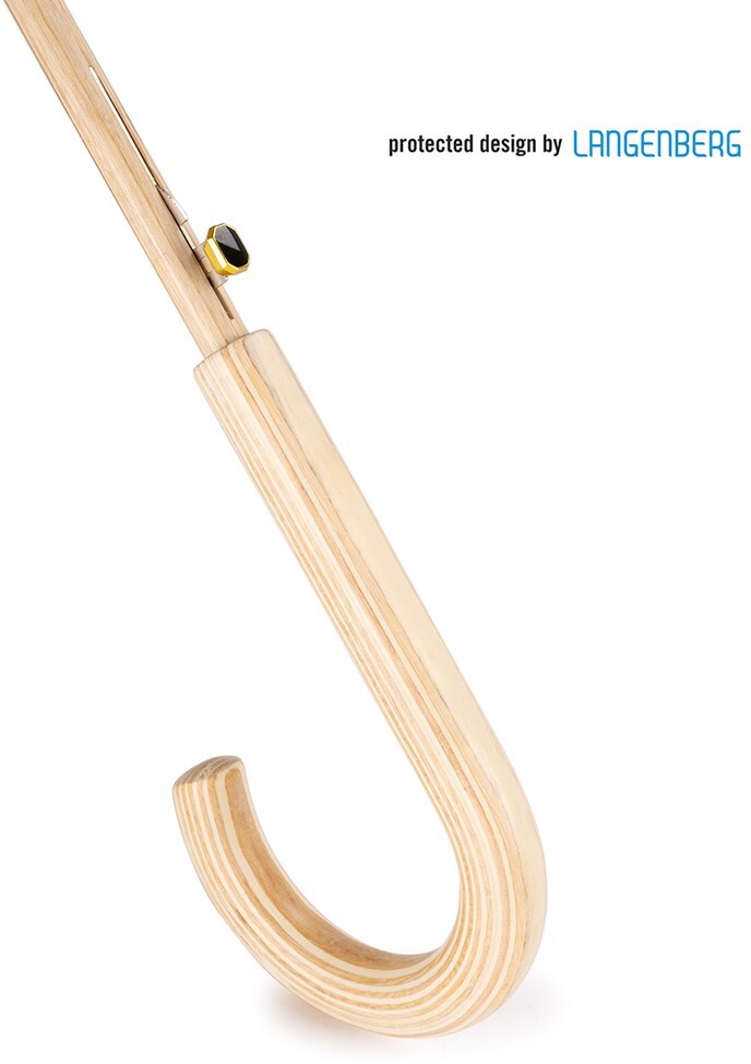 Stockschirm WOOD | Schwarz